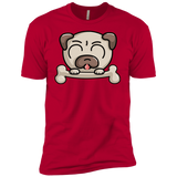 T-Shirts Red / YXS Cute Pug and Bone Boys Premium T-Shirt