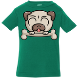T-Shirts Kelly / 6 Months Cute Pug and Bone Infant Premium T-Shirt