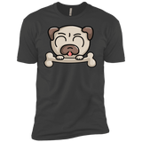 T-Shirts Heavy Metal / X-Small Cute Pug and Bone Men's Premium T-Shirt