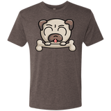 T-Shirts Macchiato / S Cute Pug and Bone Men's Triblend T-Shirt