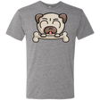 T-Shirts Premium Heather / S Cute Pug and Bone Men's Triblend T-Shirt