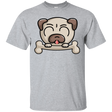 T-Shirts Sport Grey / S Cute Pug and Bone T-Shirt
