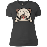 T-Shirts Heavy Metal / X-Small Cute Pug and Bone Women's Premium T-Shirt