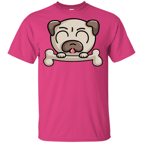 T-Shirts Heliconia / YXS Cute Pug and Bone Youth T-Shirt