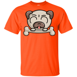 T-Shirts Orange / YXS Cute Pug and Bone Youth T-Shirt