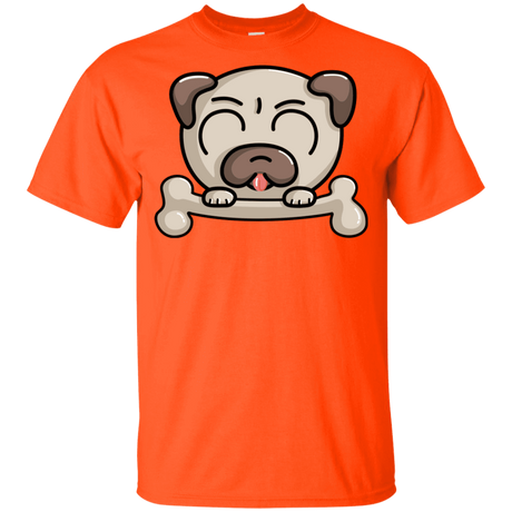 T-Shirts Orange / YXS Cute Pug and Bone Youth T-Shirt