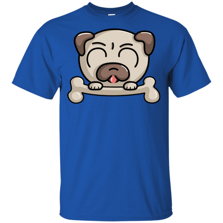 T-Shirts Royal / YXS Cute Pug and Bone Youth T-Shirt