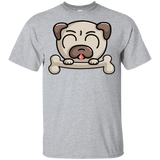 T-Shirts Sport Grey / YXS Cute Pug and Bone Youth T-Shirt