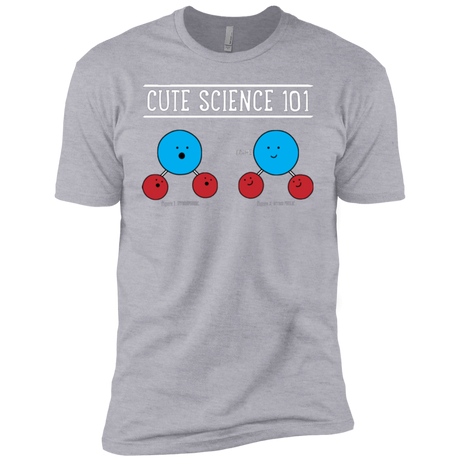 T-Shirts Heather Grey / YXS Cute Science - Hydrophobic & Hydrophillic Boys Premium T-Shirt