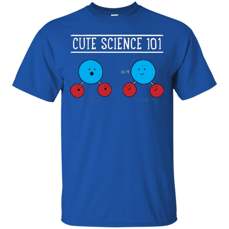 T-Shirts Royal / Small Cute Science - Hydrophobic & Hydrophillic T-Shirt