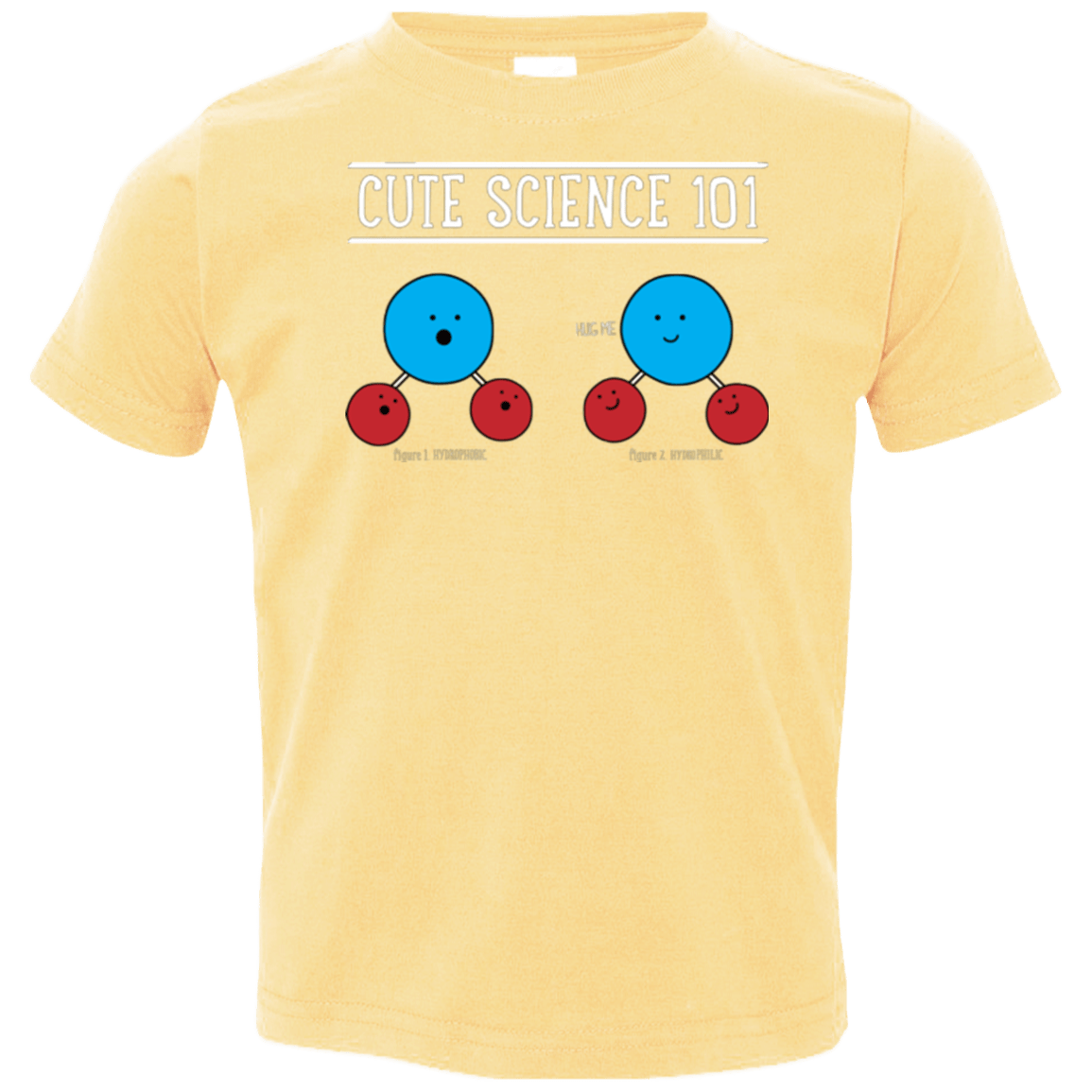 T-Shirts Butter / 2T Cute Science - Hydrophobic & Hydrophillic Toddler Premium T-Shirt