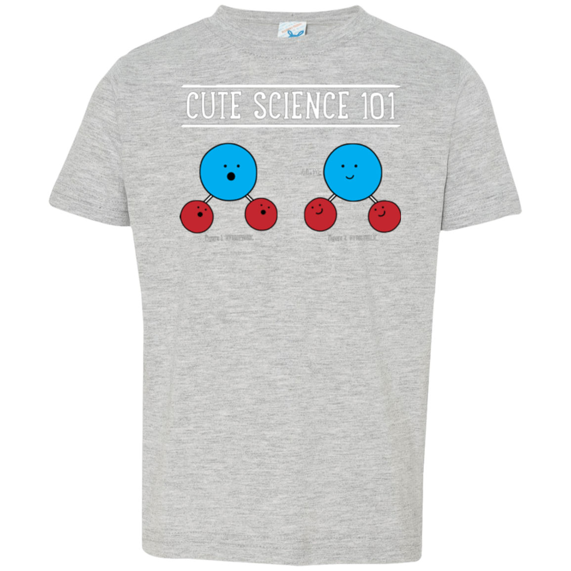 T-Shirts Heather / 2T Cute Science - Hydrophobic & Hydrophillic Toddler Premium T-Shirt