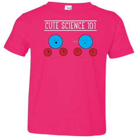 T-Shirts Hot Pink / 2T Cute Science - Hydrophobic & Hydrophillic Toddler Premium T-Shirt