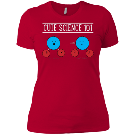 T-Shirts Red / X-Small Cute Science - Hydrophobic & Hydrophillic Women's Premium T-Shirt