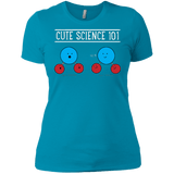 T-Shirts Turquoise / X-Small Cute Science - Hydrophobic & Hydrophillic Women's Premium T-Shirt