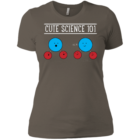 T-Shirts Warm Grey / X-Small Cute Science - Hydrophobic & Hydrophillic Women's Premium T-Shirt