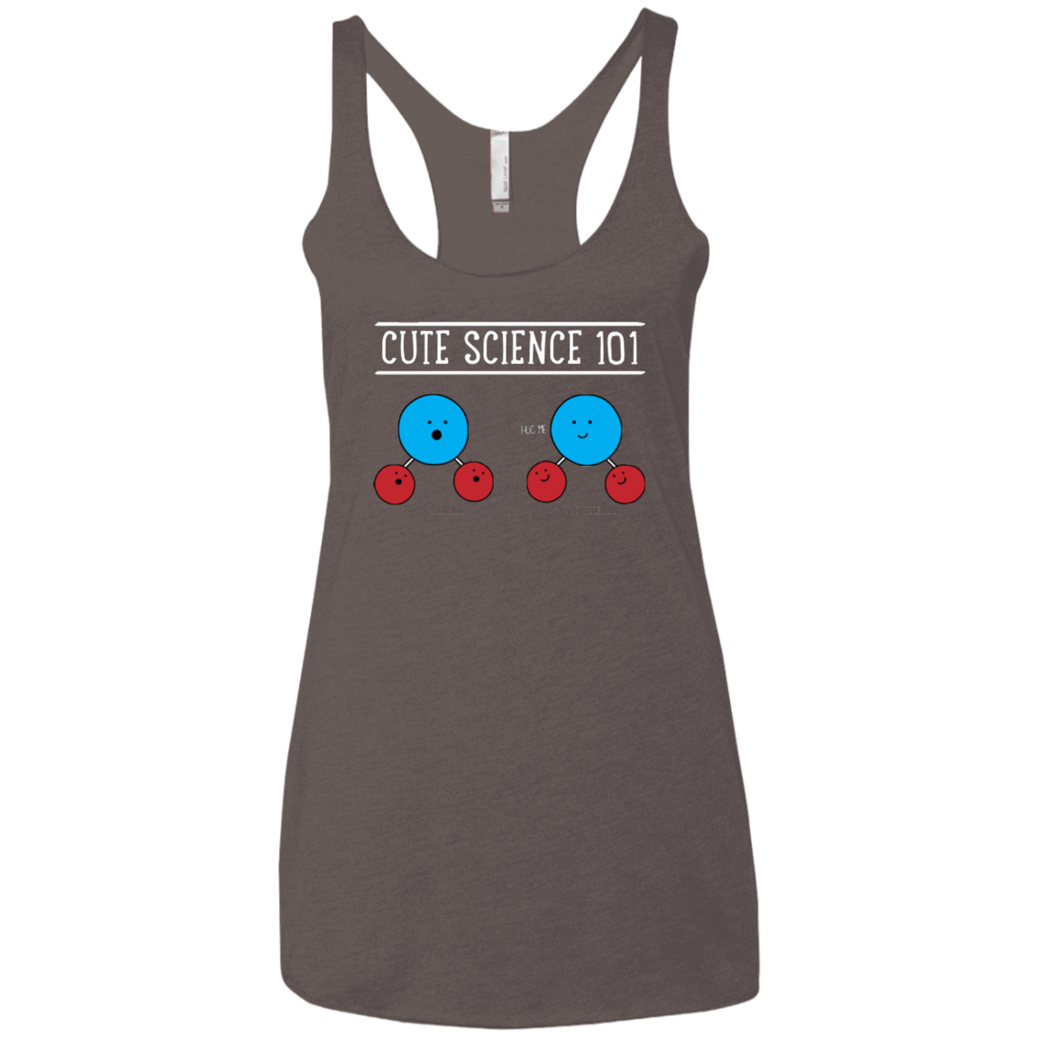 T-Shirts Macchiato / X-Small Cute Science - Hydrophobic & Hydrophillic Women's Triblend Racerback Tank