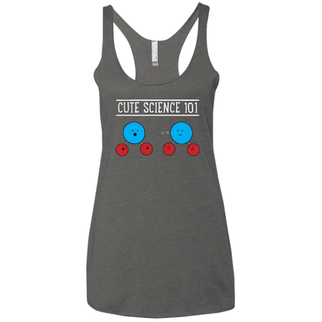 T-Shirts Premium Heather / X-Small Cute Science - Hydrophobic & Hydrophillic Women's Triblend Racerback Tank
