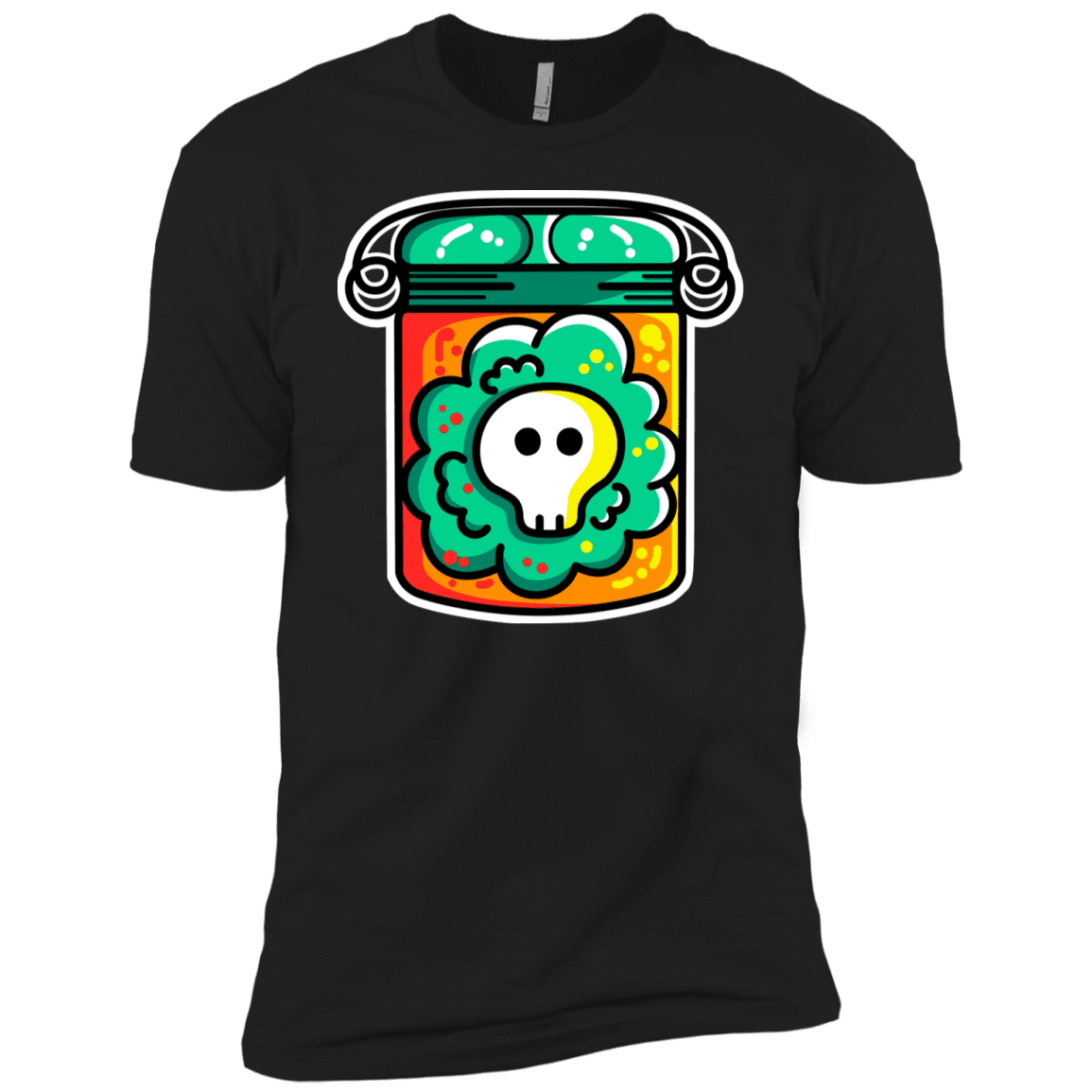 T-Shirts Black / YXS Cute Skull In A Jar Boys Premium T-Shirt
