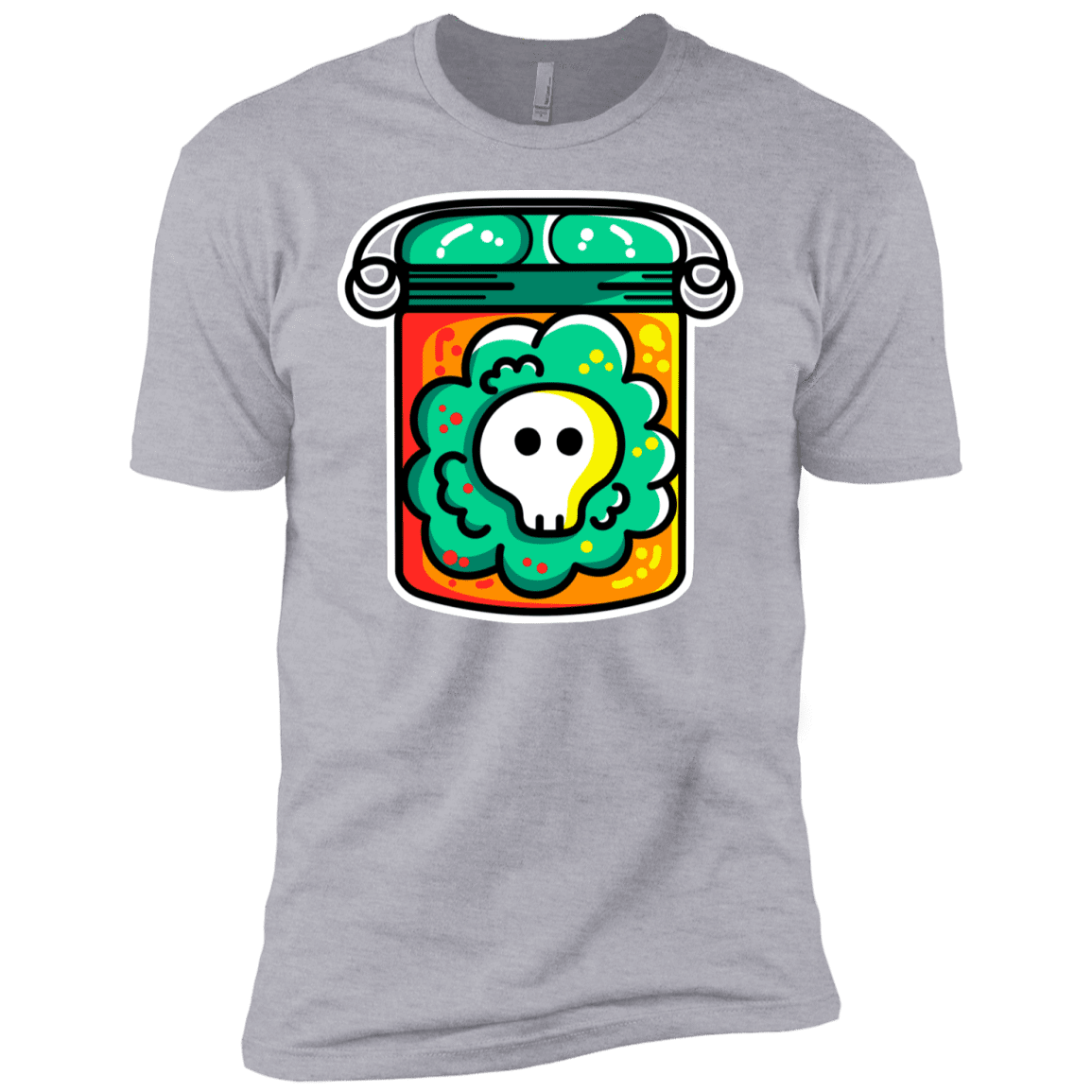 T-Shirts Heather Grey / YXS Cute Skull In A Jar Boys Premium T-Shirt