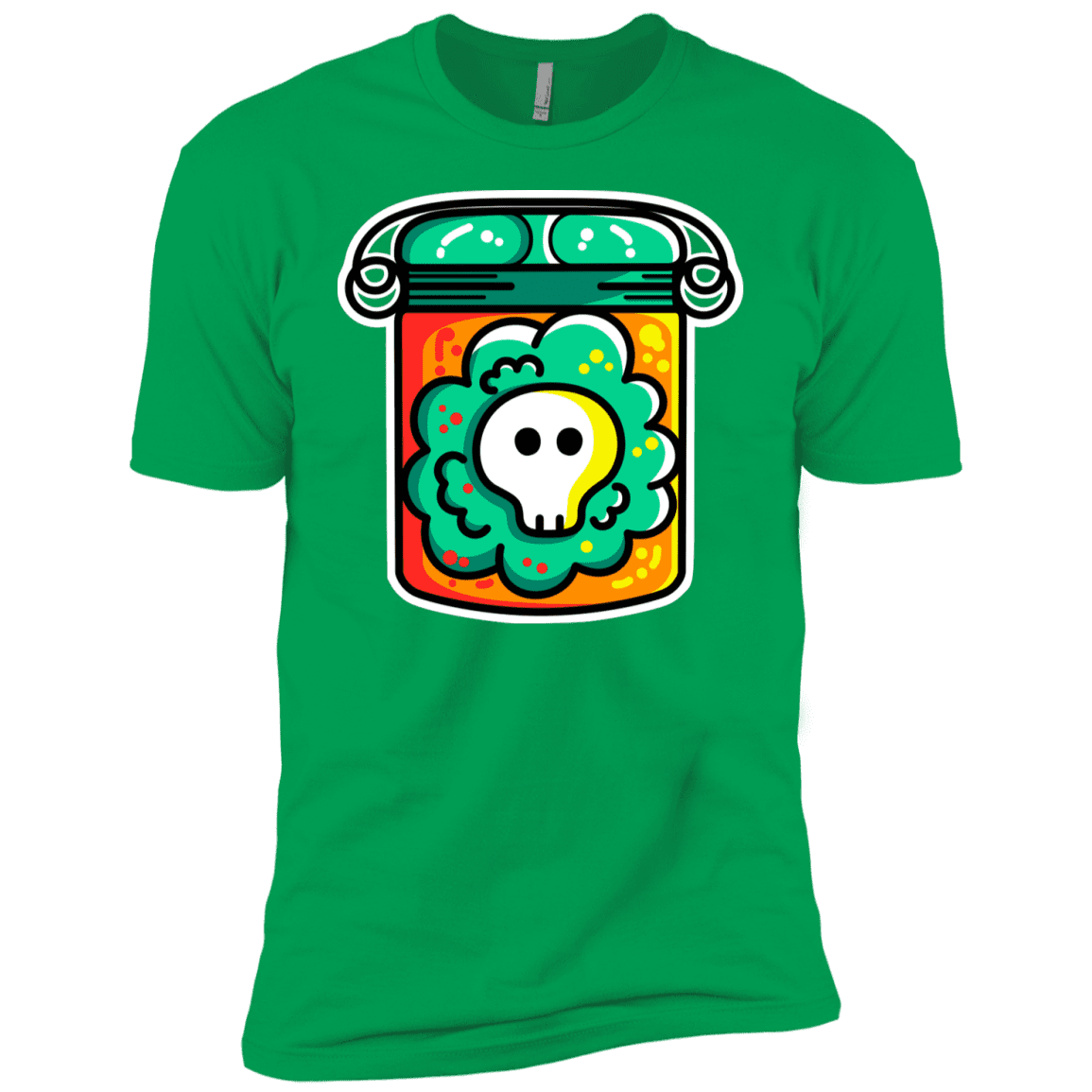T-Shirts Kelly Green / YXS Cute Skull In A Jar Boys Premium T-Shirt