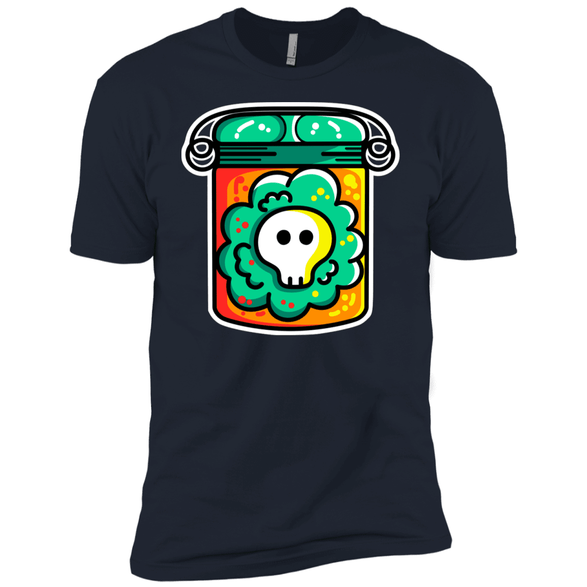 T-Shirts Midnight Navy / YXS Cute Skull In A Jar Boys Premium T-Shirt