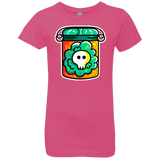 T-Shirts Hot Pink / YXS Cute Skull In A Jar Girls Premium T-Shirt