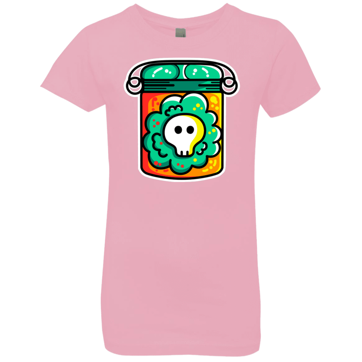 T-Shirts Light Pink / YXS Cute Skull In A Jar Girls Premium T-Shirt