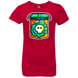 T-Shirts Red / YXS Cute Skull In A Jar Girls Premium T-Shirt