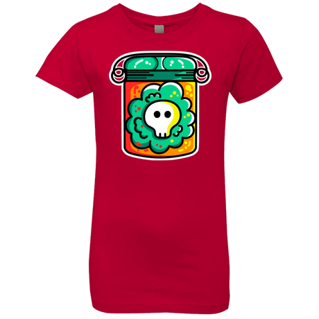 T-Shirts Red / YXS Cute Skull In A Jar Girls Premium T-Shirt