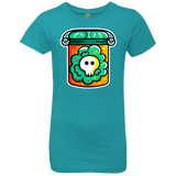 T-Shirts Tahiti Blue / YXS Cute Skull In A Jar Girls Premium T-Shirt