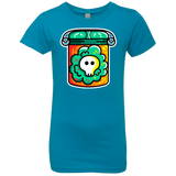 T-Shirts Turquoise / YXS Cute Skull In A Jar Girls Premium T-Shirt