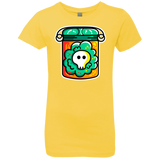 T-Shirts Vibrant Yellow / YXS Cute Skull In A Jar Girls Premium T-Shirt