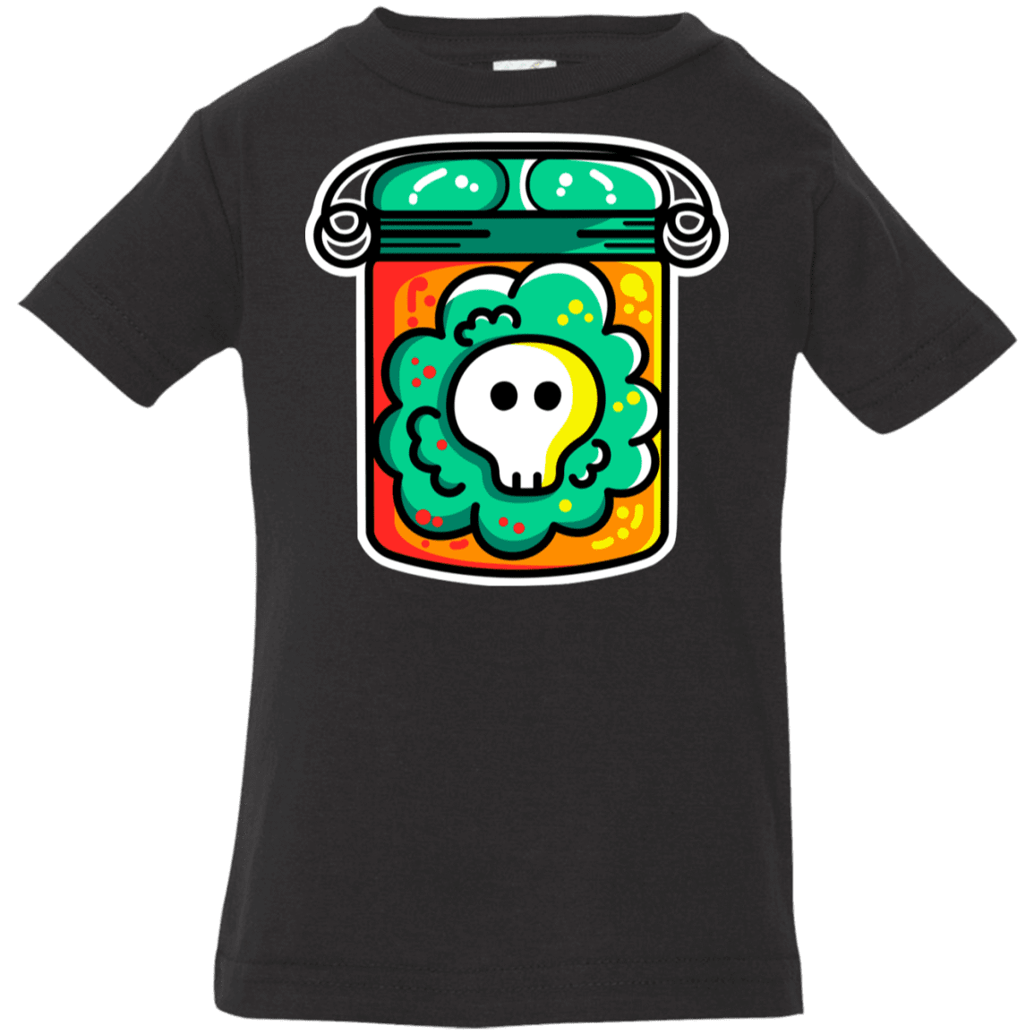 T-Shirts Black / 6 Months Cute Skull In A Jar Infant Premium T-Shirt