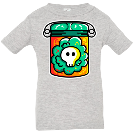 T-Shirts Heather Grey / 6 Months Cute Skull In A Jar Infant Premium T-Shirt