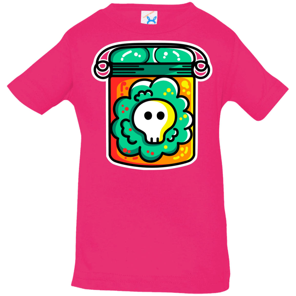 T-Shirts Hot Pink / 6 Months Cute Skull In A Jar Infant Premium T-Shirt