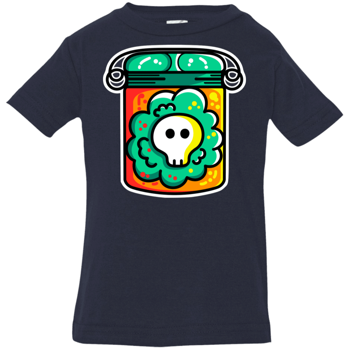 T-Shirts Navy / 6 Months Cute Skull In A Jar Infant Premium T-Shirt