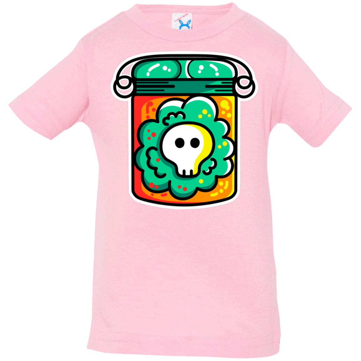 T-Shirts Pink / 6 Months Cute Skull In A Jar Infant Premium T-Shirt