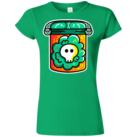 T-Shirts Irish Green / S Cute Skull In A Jar Junior Slimmer-Fit T-Shirt