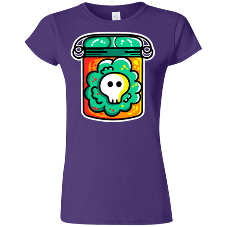 T-Shirts Purple / S Cute Skull In A Jar Junior Slimmer-Fit T-Shirt