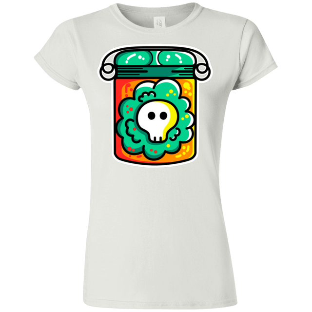 T-Shirts White / S Cute Skull In A Jar Junior Slimmer-Fit T-Shirt
