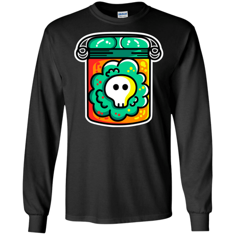 T-Shirts Black / S Cute Skull In A Jar Men's Long Sleeve T-Shirt