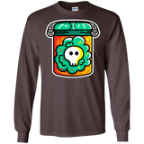 T-Shirts Dark Chocolate / S Cute Skull In A Jar Men's Long Sleeve T-Shirt