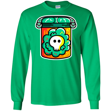 T-Shirts Irish Green / S Cute Skull In A Jar Men's Long Sleeve T-Shirt