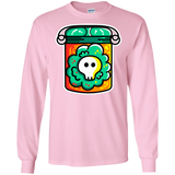 T-Shirts Light Pink / S Cute Skull In A Jar Men's Long Sleeve T-Shirt