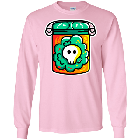 T-Shirts Light Pink / S Cute Skull In A Jar Men's Long Sleeve T-Shirt