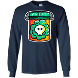 T-Shirts Navy / S Cute Skull In A Jar Men's Long Sleeve T-Shirt