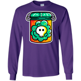 T-Shirts Purple / S Cute Skull In A Jar Men's Long Sleeve T-Shirt