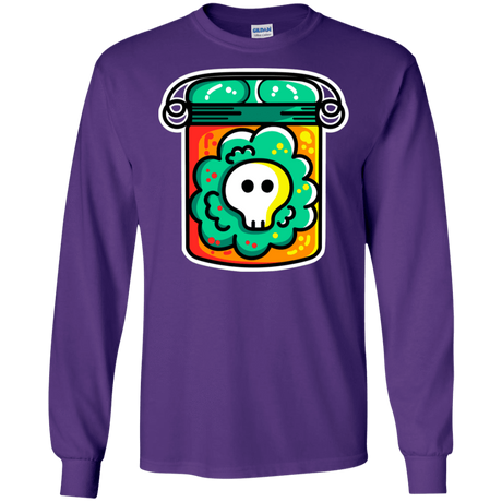 T-Shirts Purple / S Cute Skull In A Jar Men's Long Sleeve T-Shirt