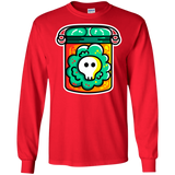 T-Shirts Red / S Cute Skull In A Jar Men's Long Sleeve T-Shirt